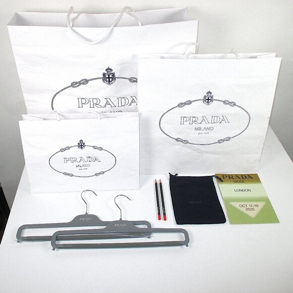 9 PC BUNDLE OF PRADA BAGS & ACCESSORIES - Picture 2 of 16